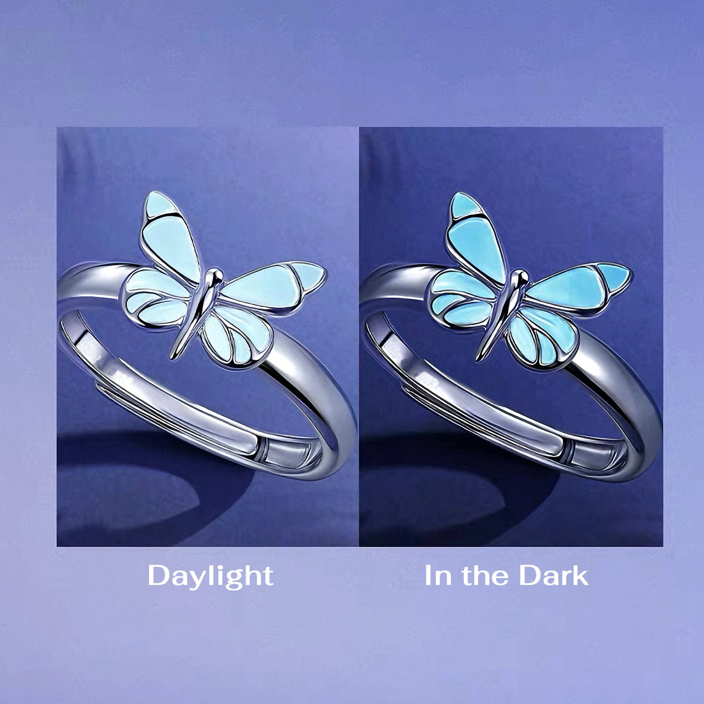 Pulsera Mariposa Azul Sueño Luminoso