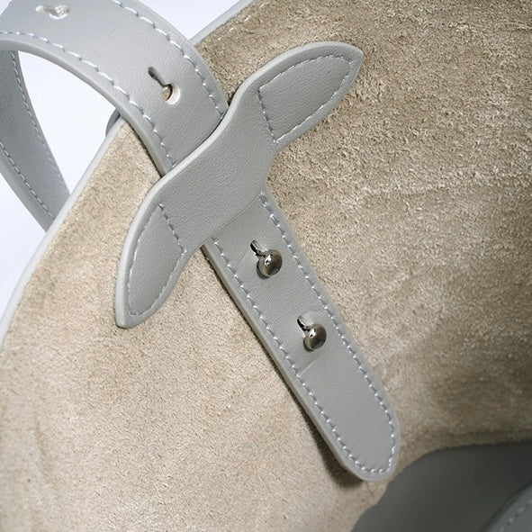 Damen Umhängetasche aus echtem Leder mit Lychee-Grain-Muster