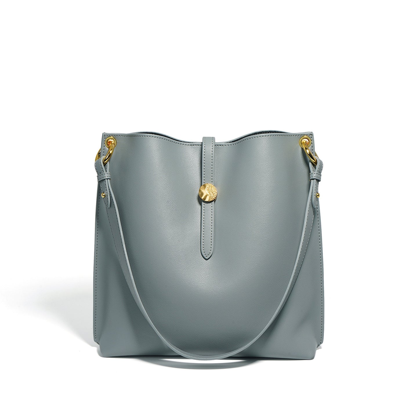Damen-Eimertasche aus echtem Leder für den Pendler