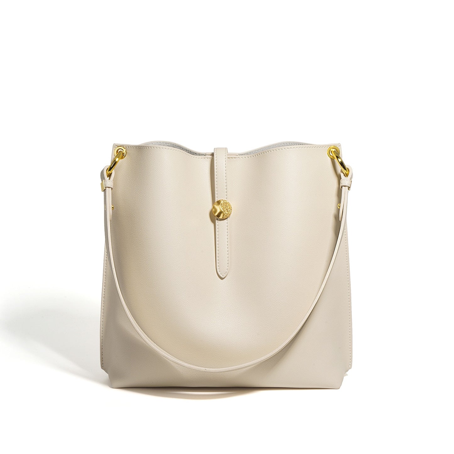 Damen-Eimertasche aus echtem Leder für den Pendler