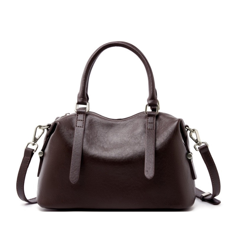 Top-Grain-Leder Vintage Fashion Kissen Handtasche Umhängetasche