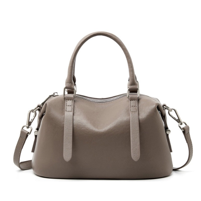 Top-Grain-Leder Vintage Fashion Kissen Handtasche Umhängetasche