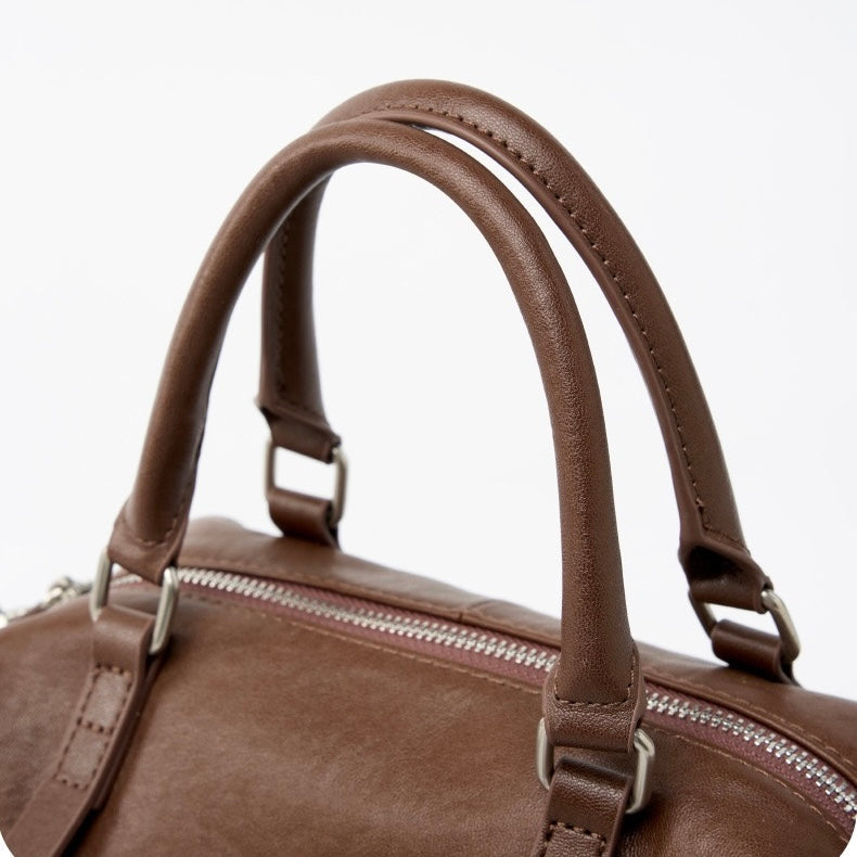 Top-Grain-Leder Vintage Fashion Kissen Handtasche Umhängetasche