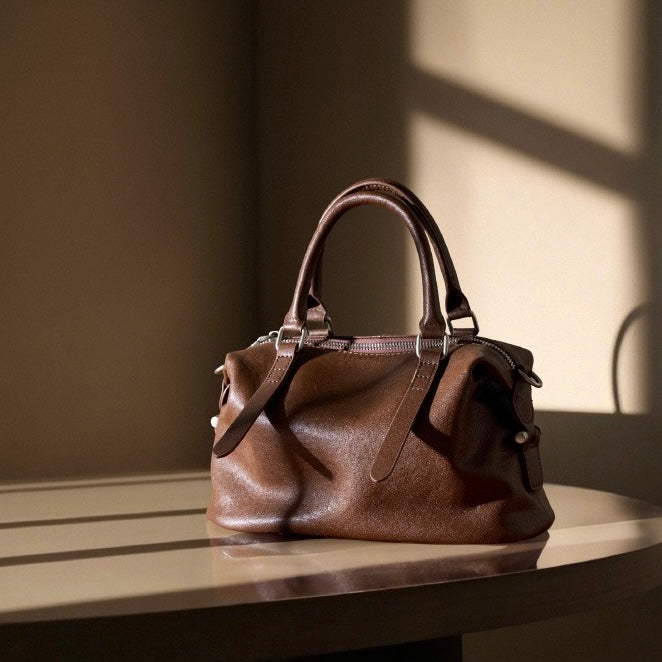 Top-Grain-Leder Vintage Fashion Kissen Handtasche Umhängetasche