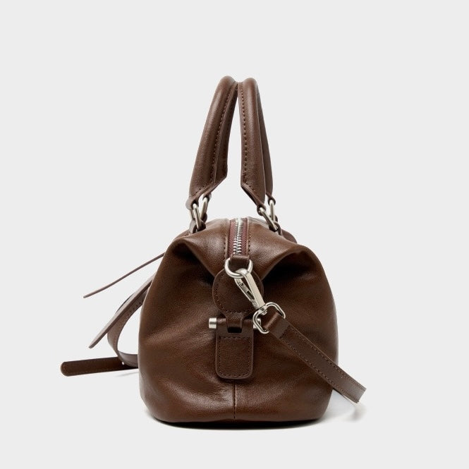 Top-Grain-Leder Vintage Fashion Kissen Handtasche Umhängetasche