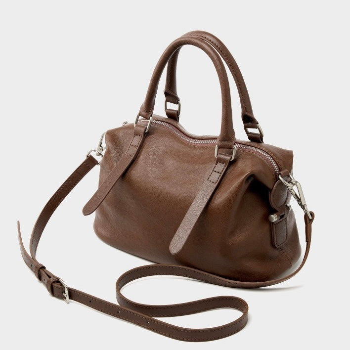Top-Grain-Leder Vintage Fashion Kissen Handtasche Umhängetasche