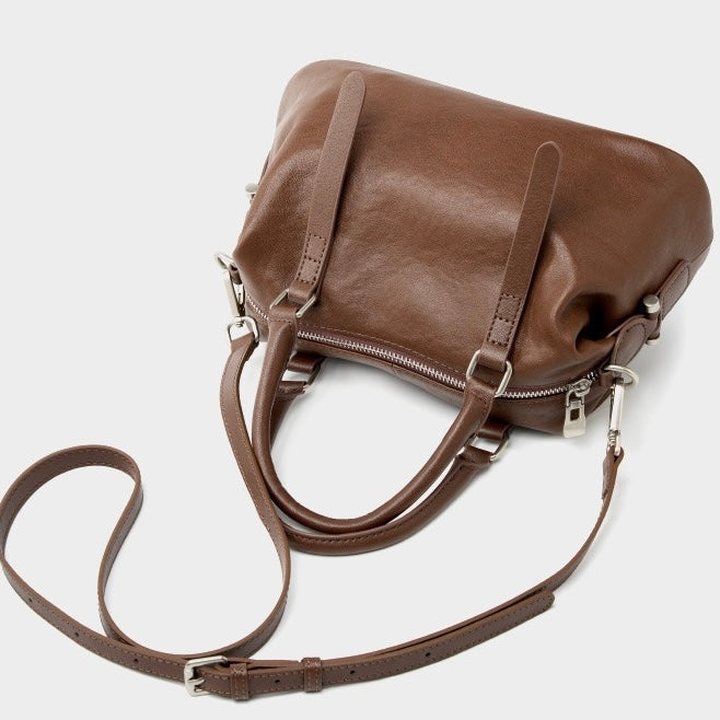 Top-Grain-Leder Vintage Fashion Kissen Handtasche Umhängetasche