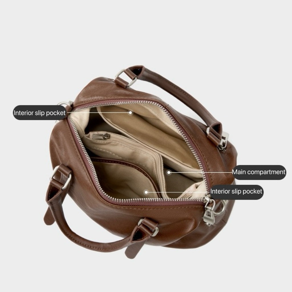 Top-Grain-Leder Vintage Fashion Kissen Handtasche Umhängetasche