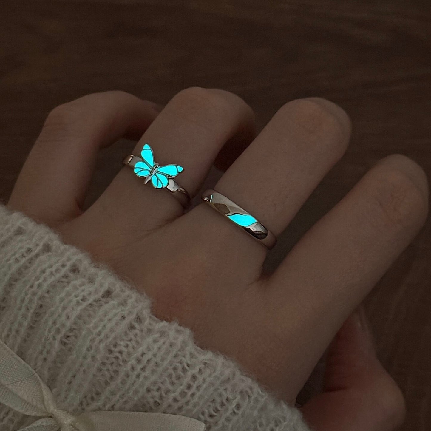 Brățară Albastră Fluture Vis Luminiscent