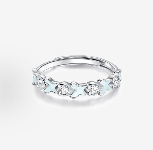 Stellar Dream Garden Butterfly Ring