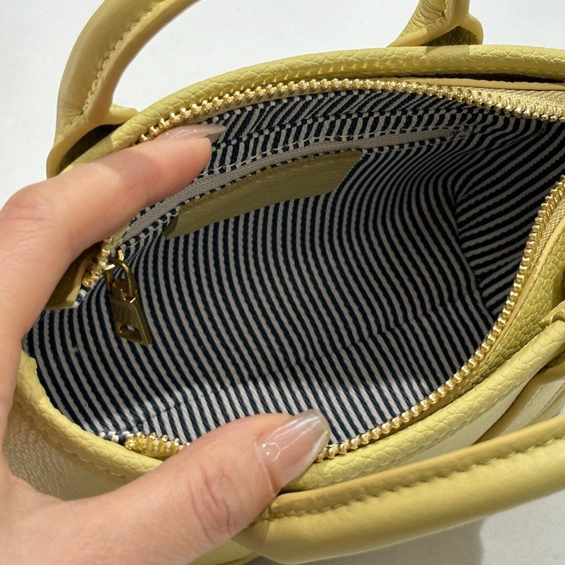 Sac à bandoulière en cuir de vache véritable pour femme, style printemps-été
