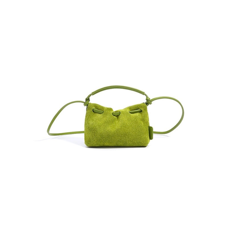 Vintage Frosted Texture Cloud Plissee Mini Handtasche Umhängetasche