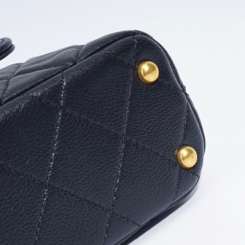 Damen-Umhängetasche mit gestepptem Karomuster und Kettenverschluss, kleine quadratische Tasche