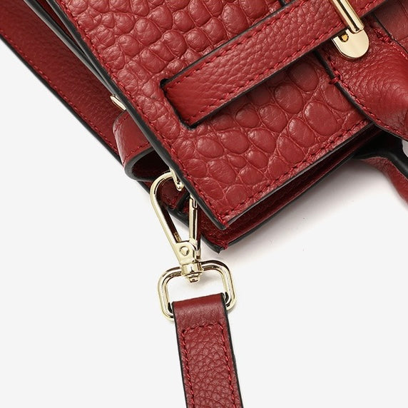 Sac fourre-tout classique en cuir véritable pour femme