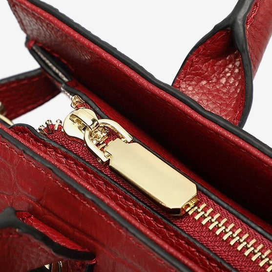 Sac fourre-tout classique en cuir véritable pour femme
