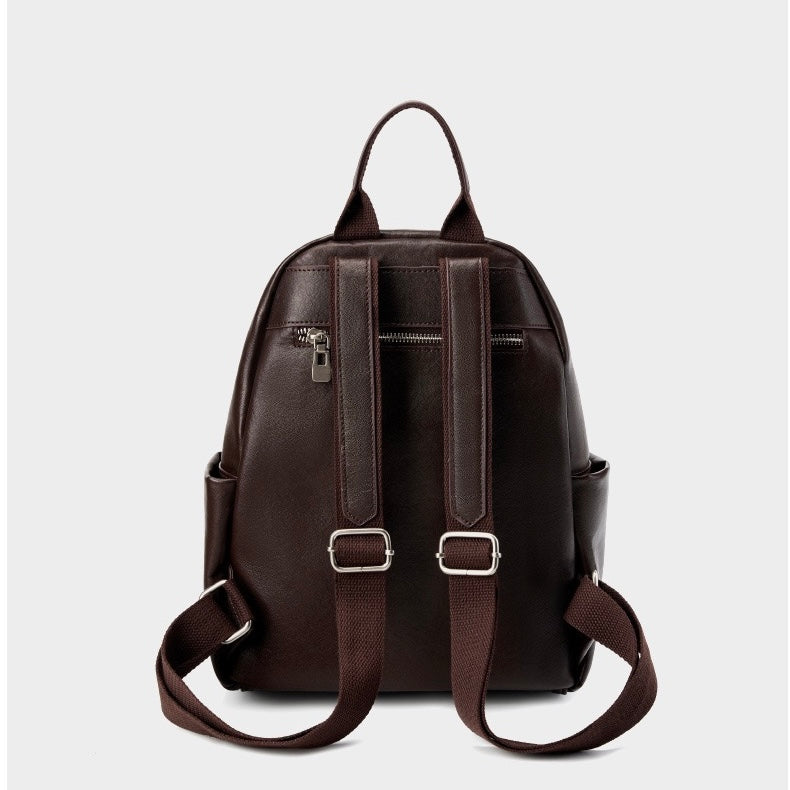Stylish Large Capacity Soft Leather Multifunctional Women's Genuine Leather Backpack