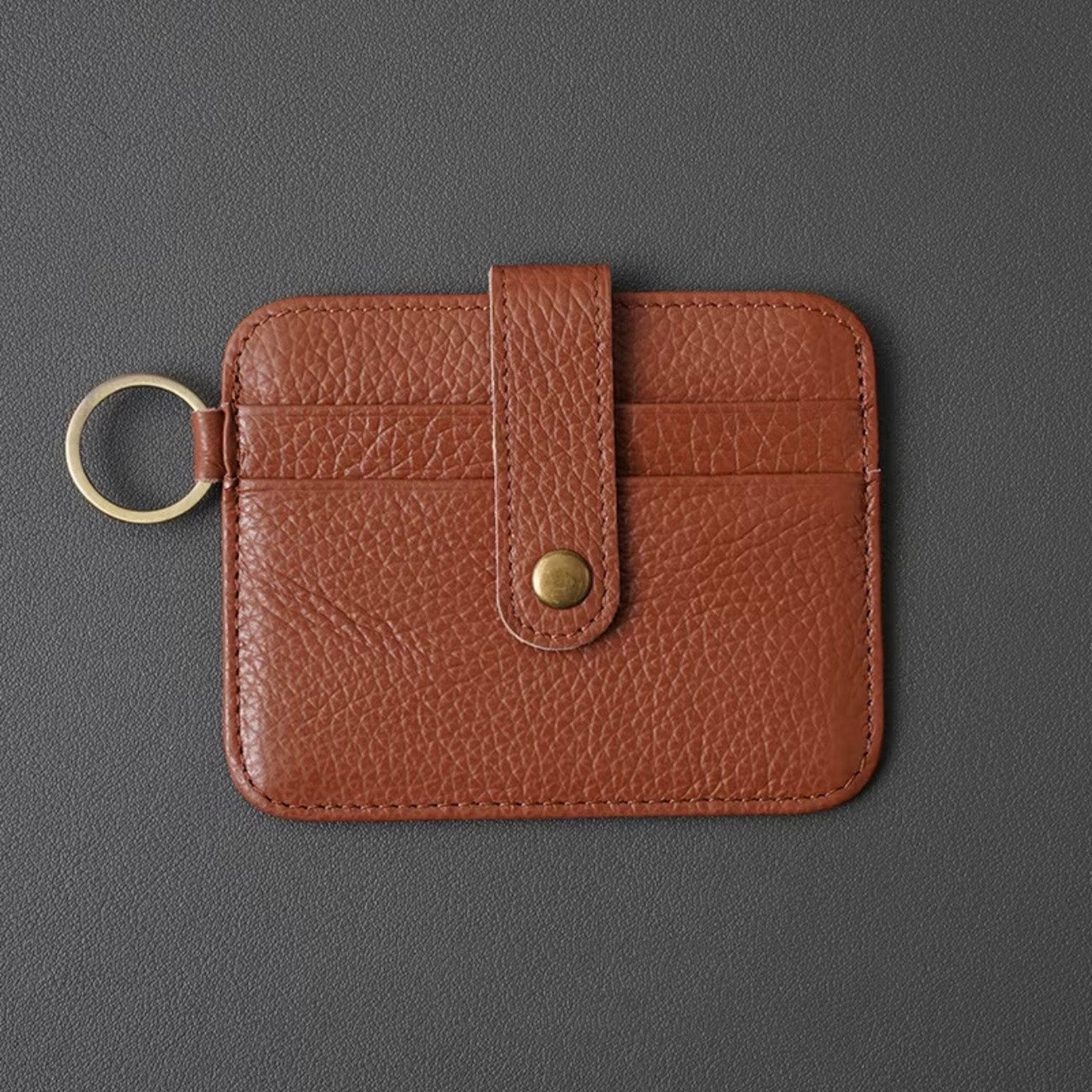 Featherweight Leather Card Key Clip – Ultra-Slim One-Piece Organizer