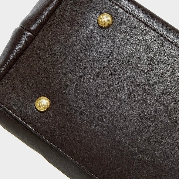 Geantă crossbody vintage pentru femei, din piele naturală, moale, cu capacitate mare