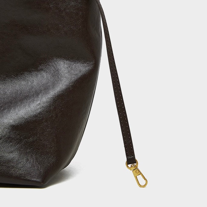 Geantă crossbody vintage pentru femei, din piele naturală, moale, cu capacitate mare