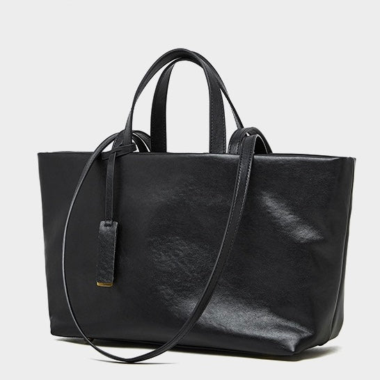 Geantă crossbody vintage pentru femei, din piele naturală, moale, cu capacitate mare