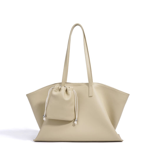 Versátil bolso tote para madre e hija de cuero genuino para mujer