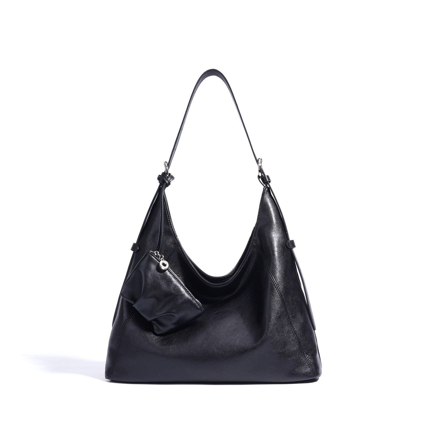 Minimalistische, lässige Umhängetasche aus echtem Leder für Damen