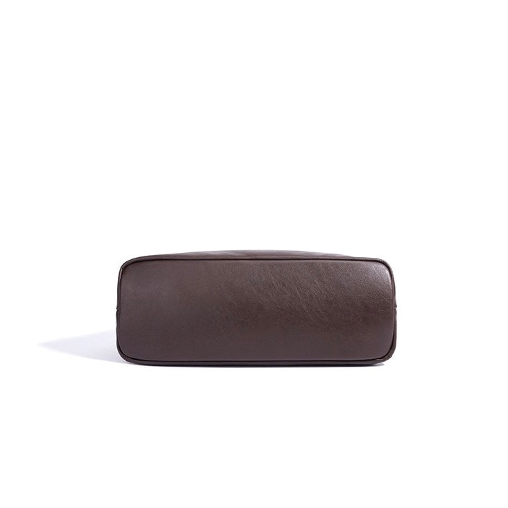 Minimalistische, lässige Umhängetasche aus echtem Leder für Damen