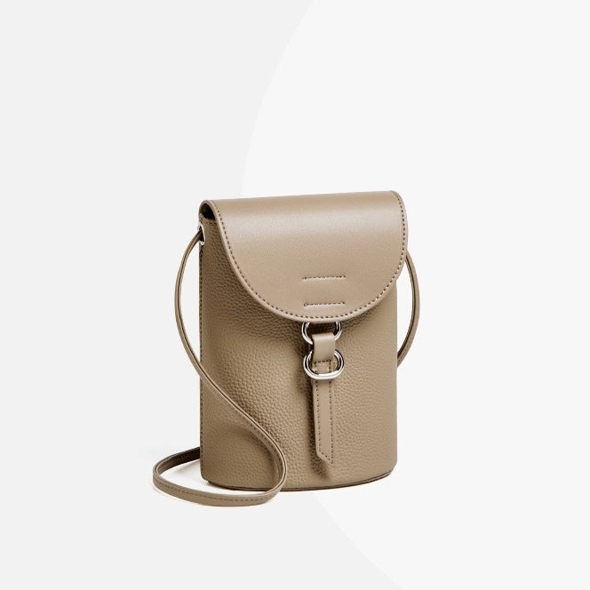 Bolso Mini Cruzado para Teléfono de Cuero Genuino de Lujo para Mujer