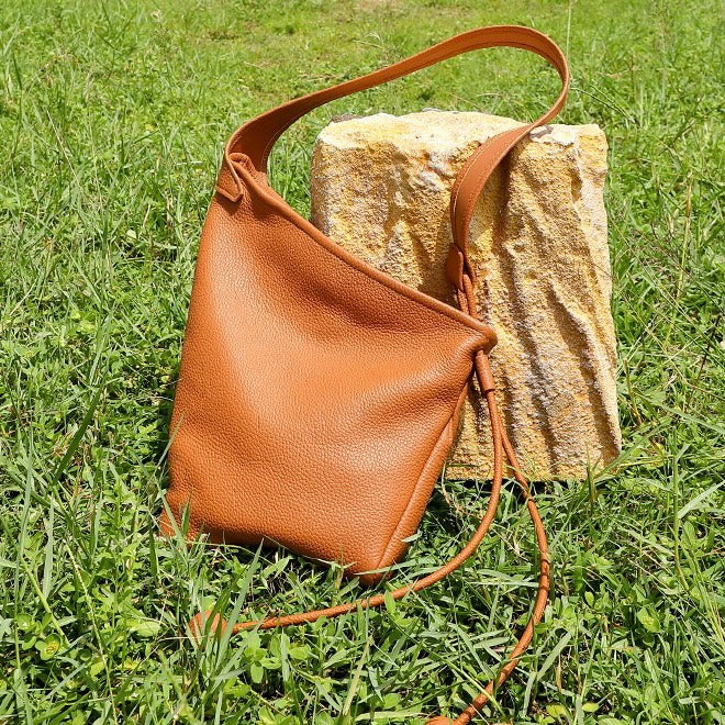 Minimalist Asymmetric Design Slouchy Horn Shaped Shoulder Crossbody Bag