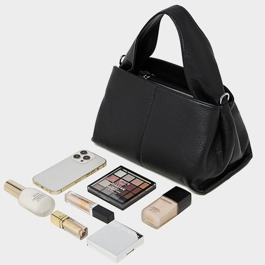Sac à bandoulière vintage en cuir véritable pour femme, design classique