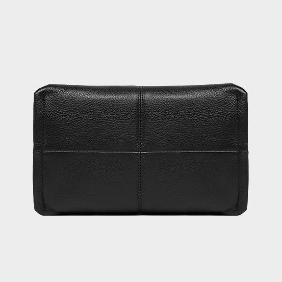 Sac à bandoulière vintage en cuir véritable pour femme, design classique