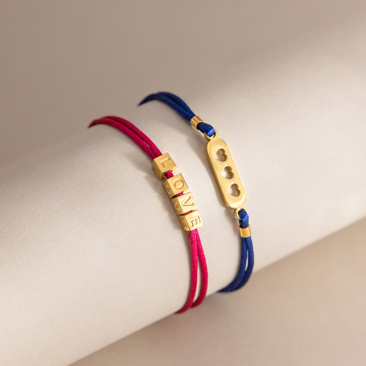 Vibrant Dopamine Iconic Charm Woven Cord Bracelet