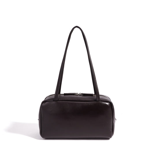 Minimalist Genuine Sheepskin Bowling Clutch Bag