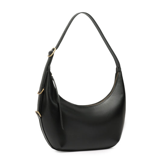 Niche Timeless Genuine Leather Dumping Bag With Unique Oil Waxed Patina