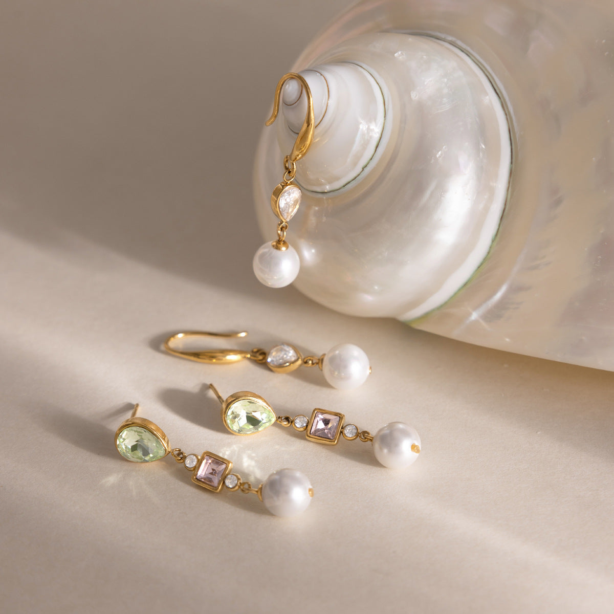 Luxury Majestic Baroque Pear Cascading Pearl Earrings