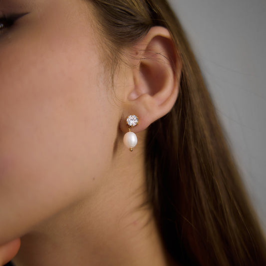 Chic Radiant French Vintage Heritage Pendant Earrings