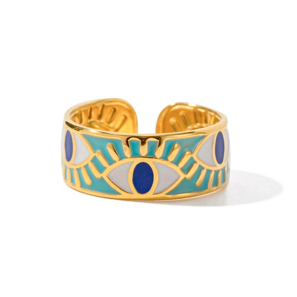 Bague œil du diable de cour rétro française