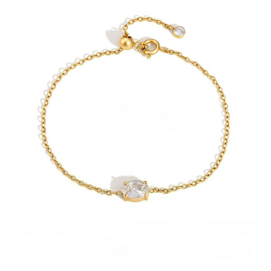 Minimalist Constellation Geometric Solitaire Layering Bracelet