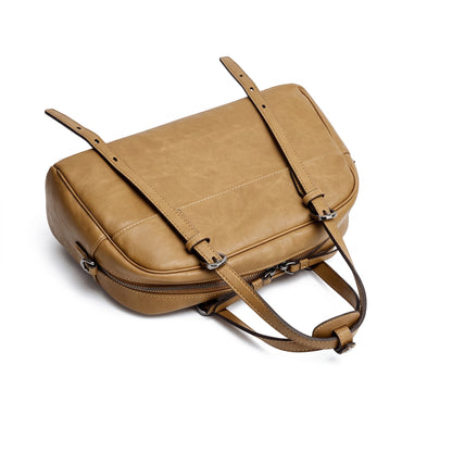 Mellow Rustic Genuine Leather Boston Clutch Bag