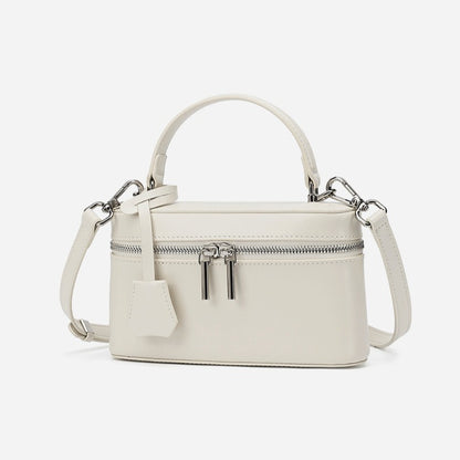 Minimalist Genuine Leather Square Box Clutch Bag