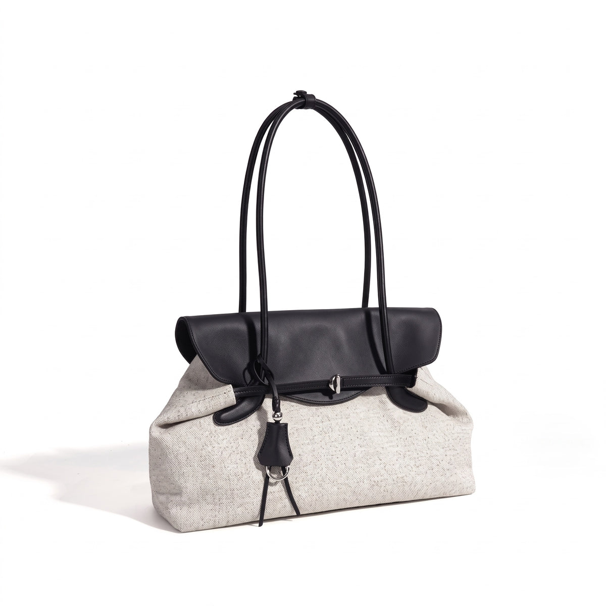Mellow Canvas Spacious Flap Clutch Bag