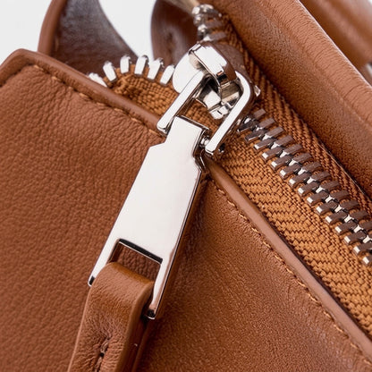 Borsa Tote Morbida in Vera Pelle da Donna in Stile Lazy Chic con Grande Capacità