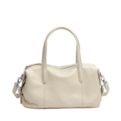 Supple Pebbled Texture Genuine Leather Pillow Clutch Bag