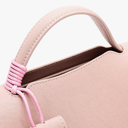 Chic Genuine Leather Square Flap Clutch Bag