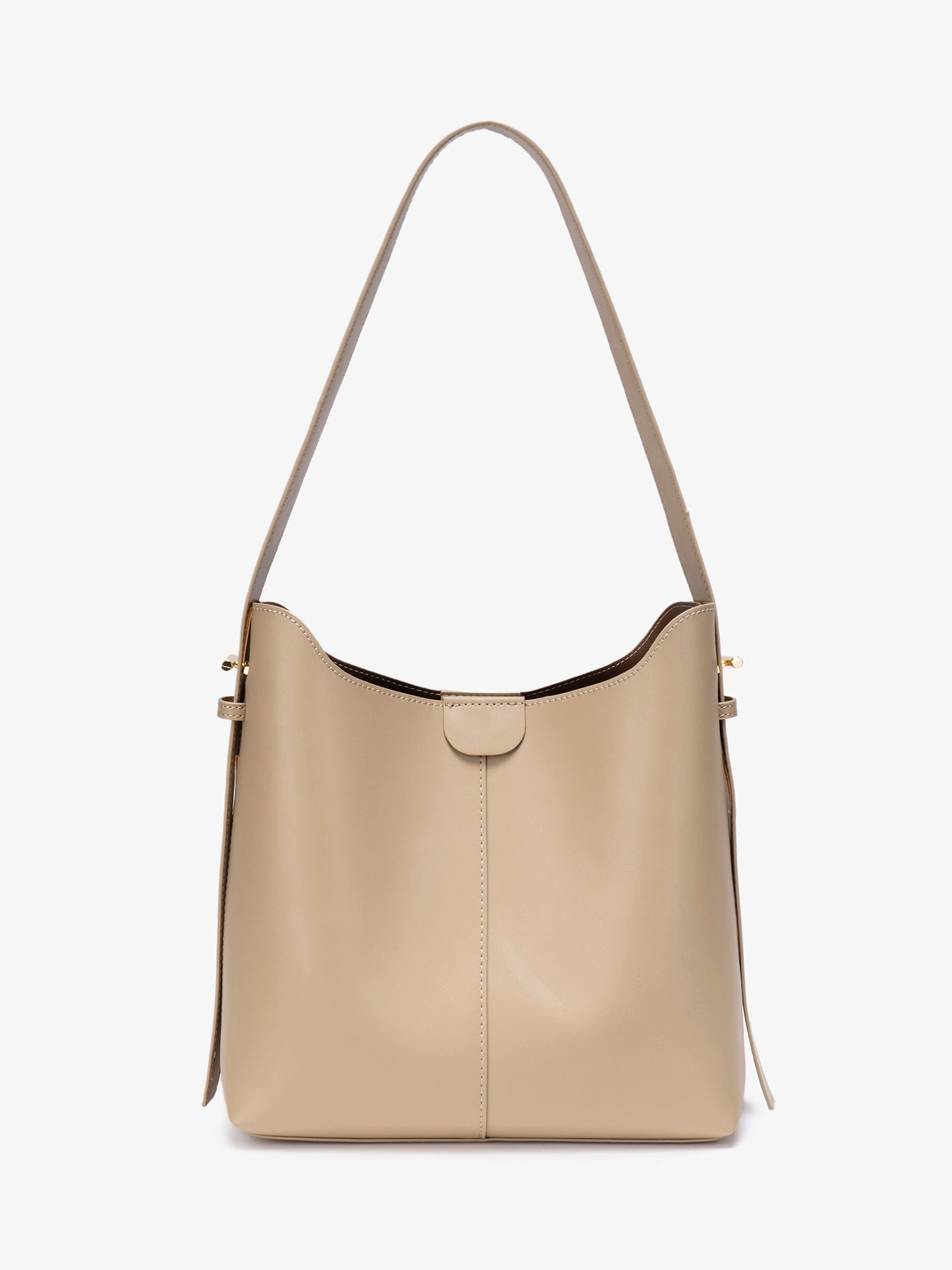 Classic Minimalist Vegan Eco-Leather Hobo Tote Clutch Bag