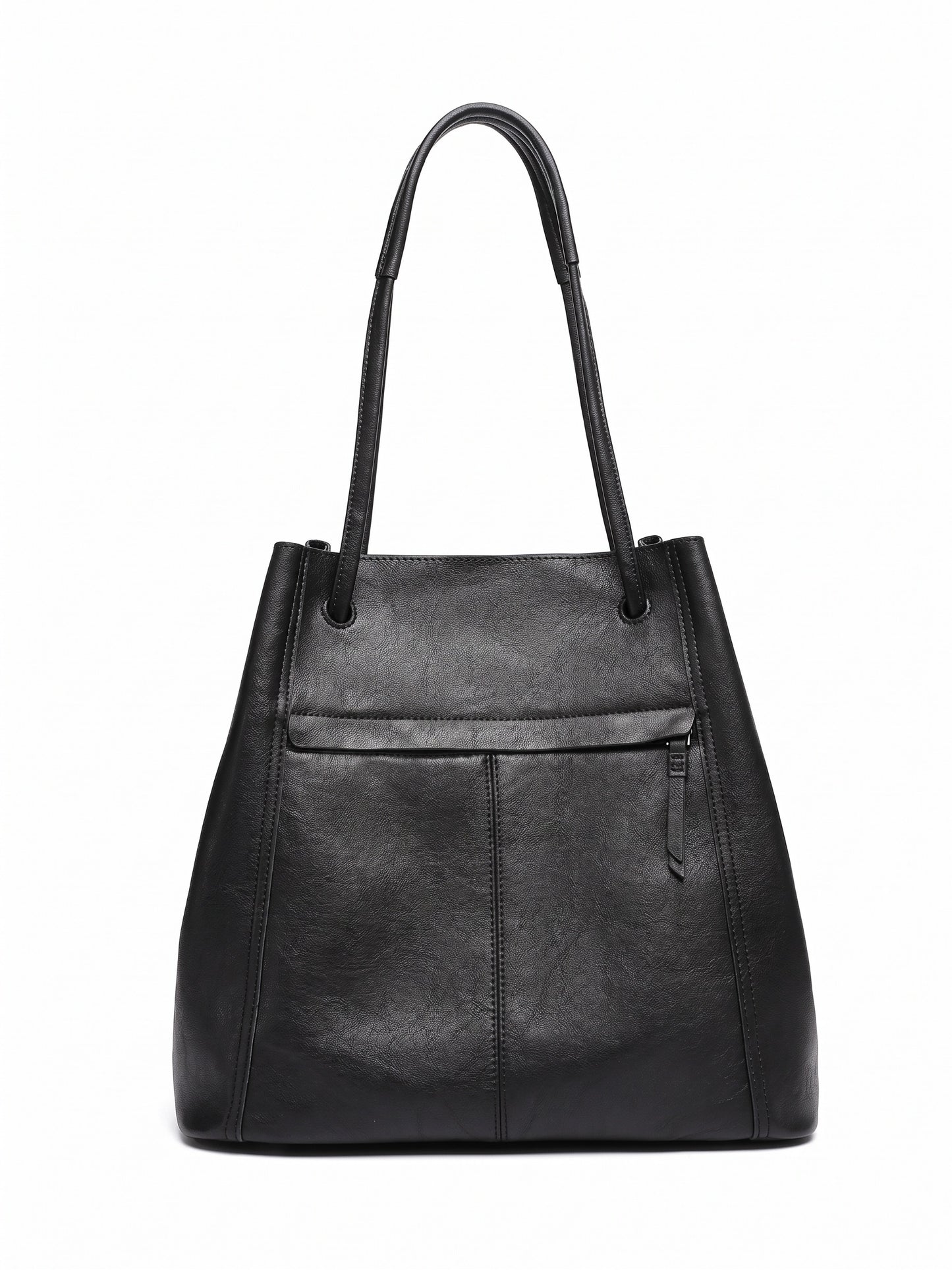 Artisanal Soft Genuine Leather Tote Clutch Bag