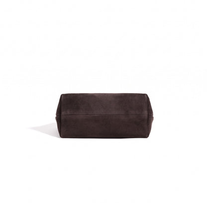 Pochette vintage en cuir suédé