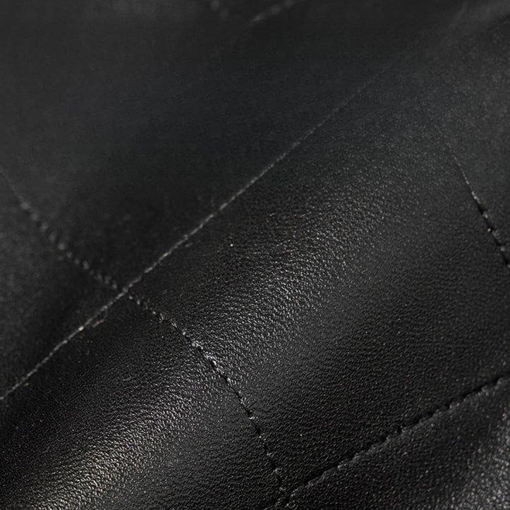 Elegant Quilted Sheepskin Leather Hobo Clutch Bag