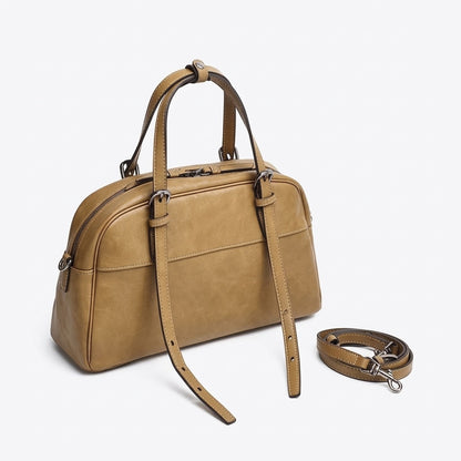 Mellow Rustic Genuine Leather Boston Clutch Bag