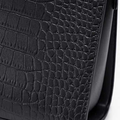 Classic Crocodile Pattern Vegan Eco-Leather Clutch Bag